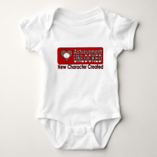 Achievement Unlocked New Baby RED Bodysuit