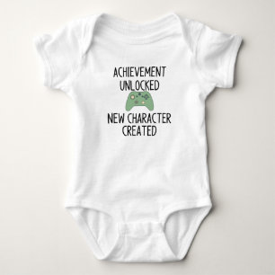 Achievement unlocked new character created baby bodysuit