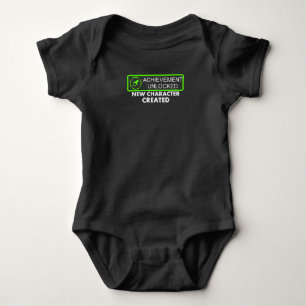 Achievement Unlocked - New Character Created Baby Bodysuit