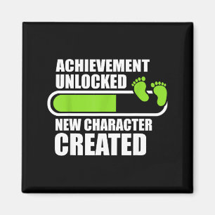 Achievement Unlocked New Character D Funny Pregnan Magnet
