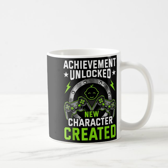 Achievement Unlocked New Character D Video Gamer  Coffee Mug (Right)