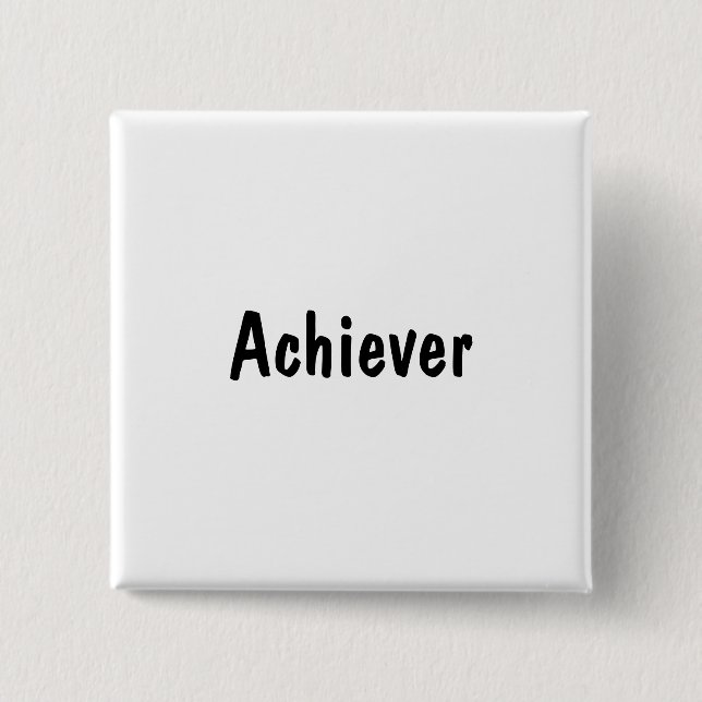Achiever 2 Inch Square Button (Front)