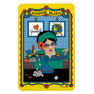 Achieving Balance_B_4x6 Refrigerator Magnet