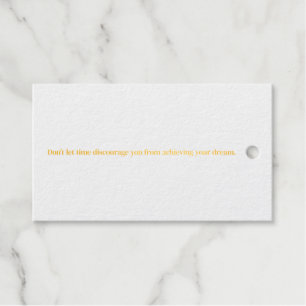 Achieving Your Dream Foil Gift Tag