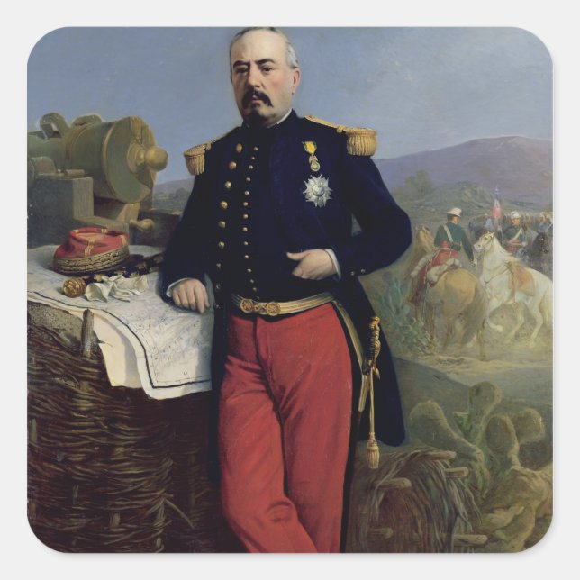 Achille Bazaine  1867 Square Sticker (Front)