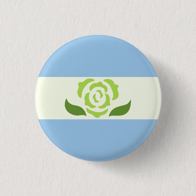 Achillean Pride Flag Badge 1 Inch Round Button (Front)
