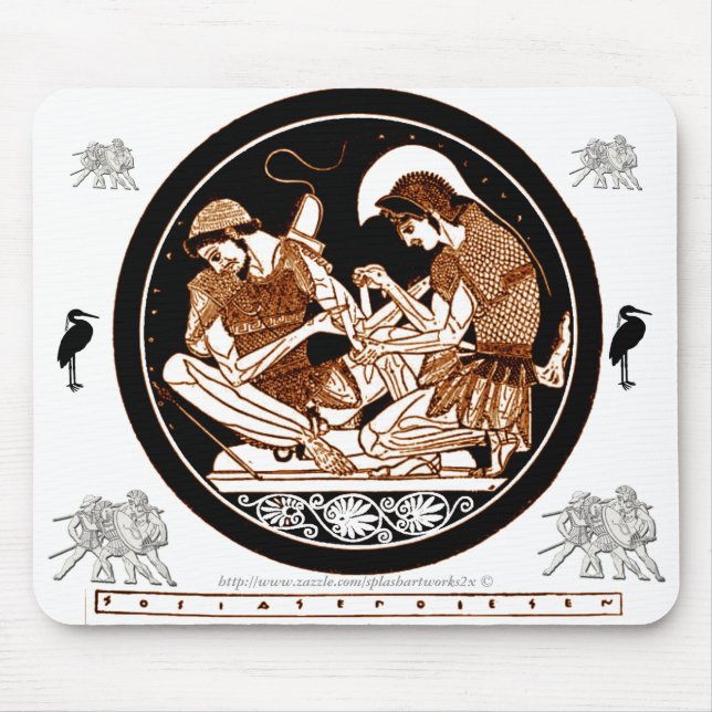Achilles bandaging Patroclus-mouse pad Mouse Pad (Front)