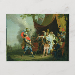 Achilles has a dispute with Agamemnon, 1776 Postcard