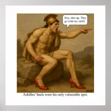 Achilles’ heels were his only vulnerable spot 