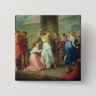 Achilles recognised, 1799 2 inch square button