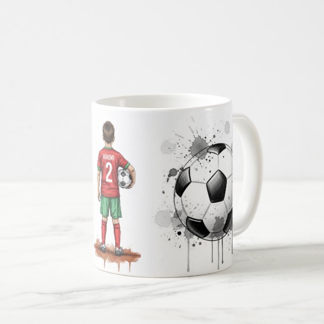 Achraf Hakimi Morocco National Team Mug, Football  Coffee Mug (Front Right)