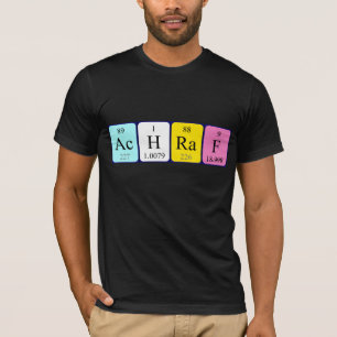 Achraf periodic table name shirt