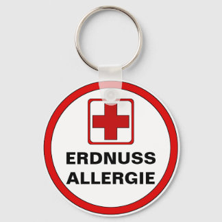 Achtung - ERDNUSS Allergie Keychain