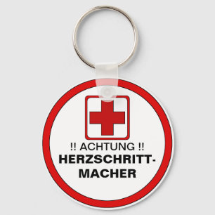 ACHTUNG !  Herzschrittmacher Keychain