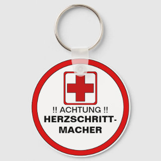 ACHTUNG ! Herzschrittmacher Keychain