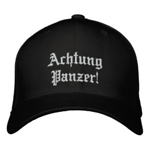 Achtung Panzer! Cap/Hat Embroidered Hat