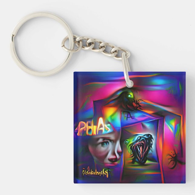 Achulophobia  keychain (Front)