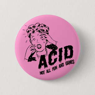 Acid 2 Inch Round Button