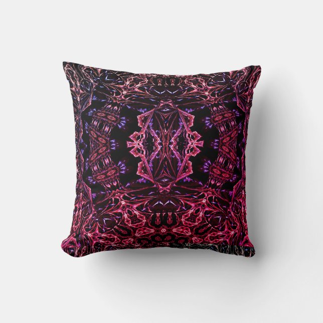 Acid Dreams Fractal Dimension Throw Cushion (Front)