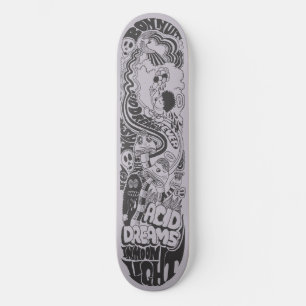 Acid Dreams in Moon Light Skateboard