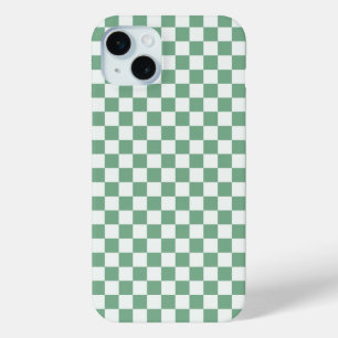 Acid green black checkerboard pattern Case-Mate iP iPhone 15 Mini Case