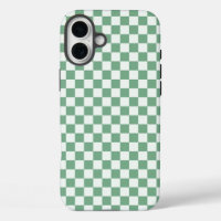 Acid green black checkerboard pattern Case-Mate iP