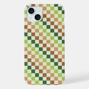 Acid green black checkerboard pattern Case-Mate iP iPhone 15 Plus Case