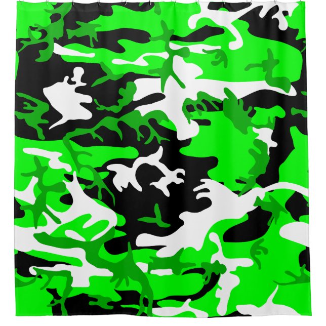 acid green camouflage black white camo (Front)