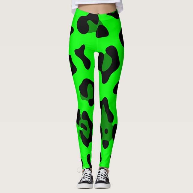 acid green leopard leggings (Front)