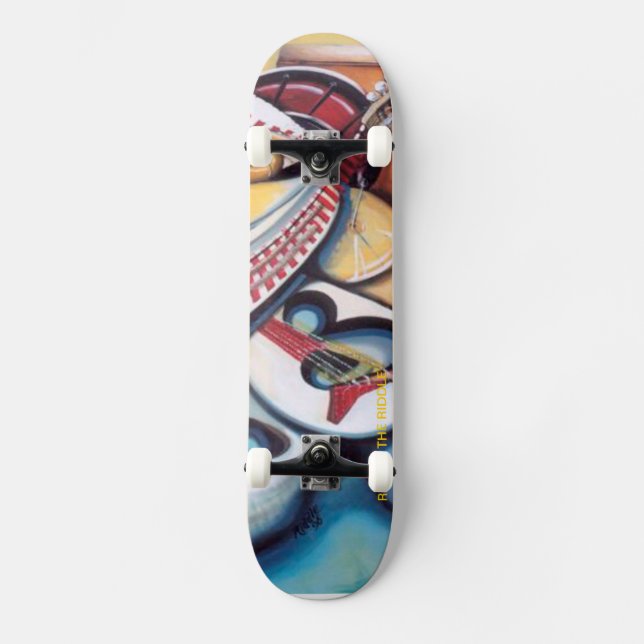 Acid Jazz by: Albert Riddle Skateboard (Front)