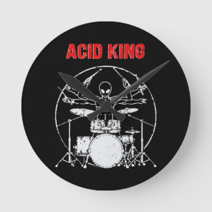 Acid King Round Clock