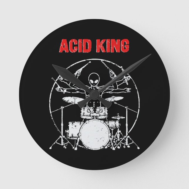 Acid King Round Clock (Front)