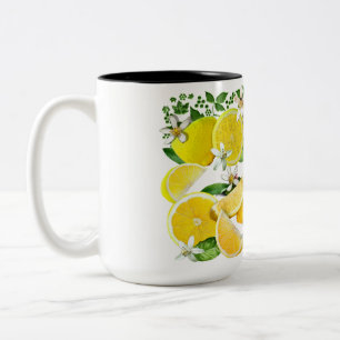Acid Lemons from Calabria Two-Tone Coffee Mug
