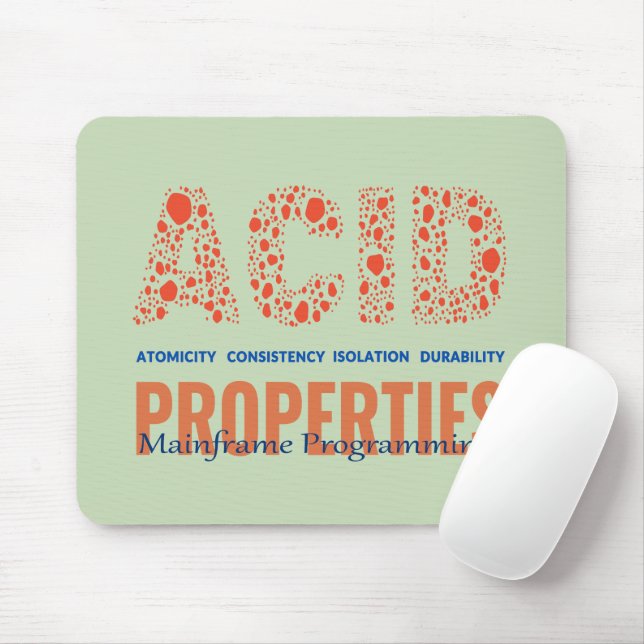 ACID Properties in Mainframe Programming Mouse Pad (With Mouse)