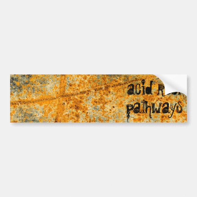 acid rust pathways bumper sticker (Front)