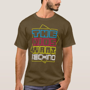 Acid Techno Music Electronic Techno Dance Fan  T-Shirt