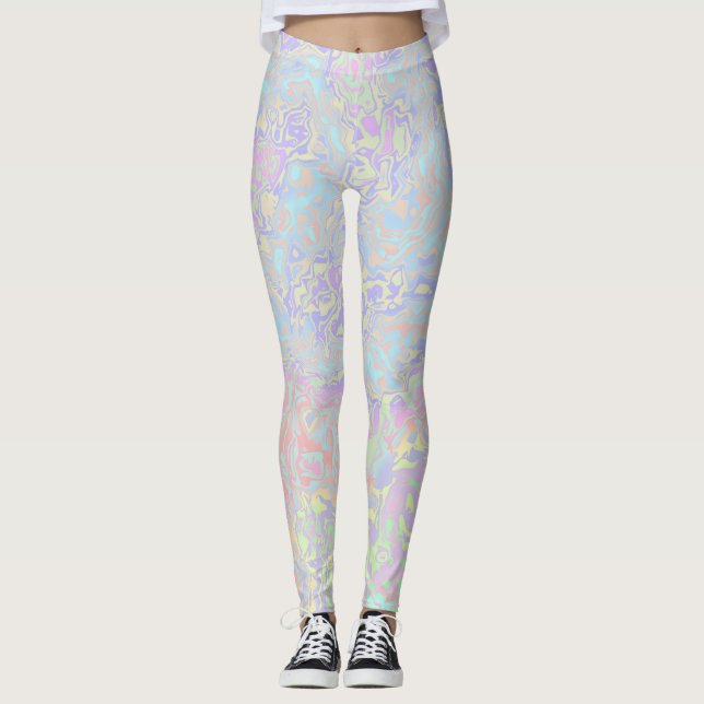 Acid Trip Rainbow Leggings (Front)