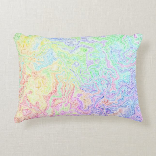 Acid Trip Swirls Accent Pillow (Front)