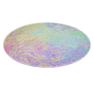 Acid Trip Swirls Cutting Board