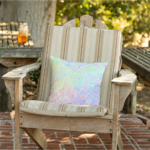 Acid Trip Swirls Outdoor Pillow
