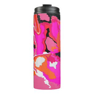 Acid Vivid Digital Psychedelic Bright Background. Thermal Tumbler