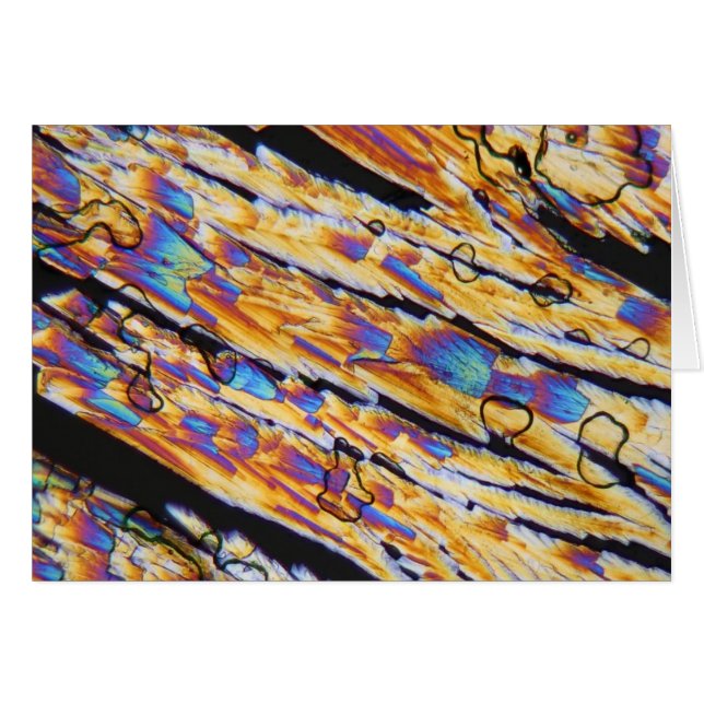 Acide acétylsalicylique sous le microscope (Devant horizontal)