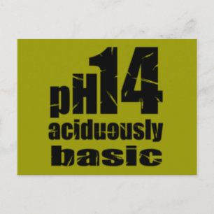 Aciduously Basic humour postcard