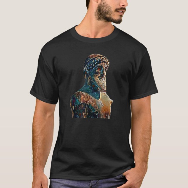 Acient Italy Roman Statue Abstract Teacher 92 T-Shirt (Front)