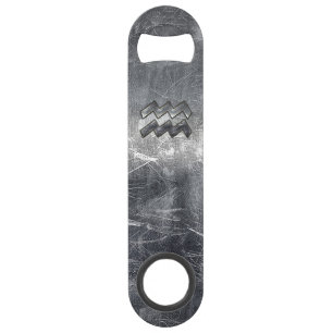 Acier d'argent industriel Aquarius Zodiac