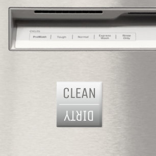 Acier moderne Gris Ombre Lave-vaisselle Magnet