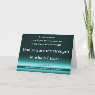 ACIM Carte d'Anniversaire Dieu est la Force dans l