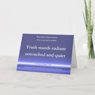 ACIM greetings card, I cannot be in conflict  Card