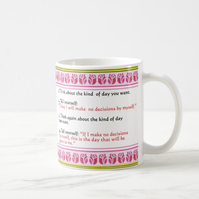 ACIM Règles quotidiennes pour les décisions mug (Droite)