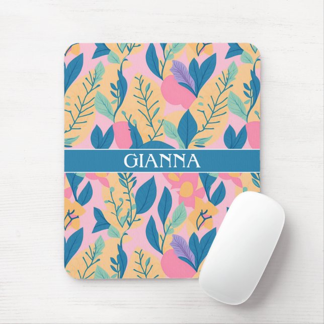 Ackie Monitor Pastel Colourful Personalized Patter Mouse Pad (With Mouse)